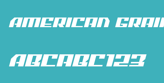 American Grain Expanded Italic