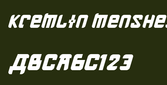 Kremlin Menshevik Bold Italic