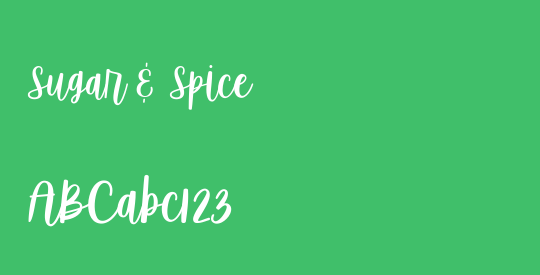 Sugar & Spice