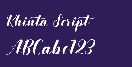 Khinta Script