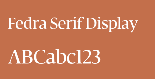Fedra Serif Display