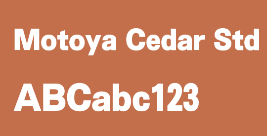 Motoya Cedar Std