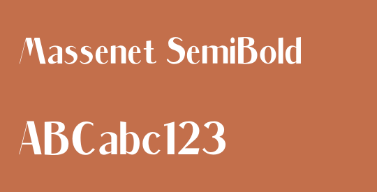 Massenet SemiBold