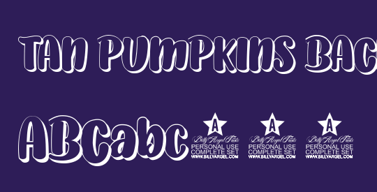 TAN PUMPKINS BACK PERSONAL USE