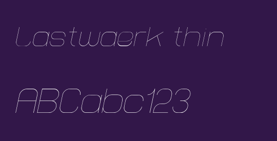 Lastwaerk thin