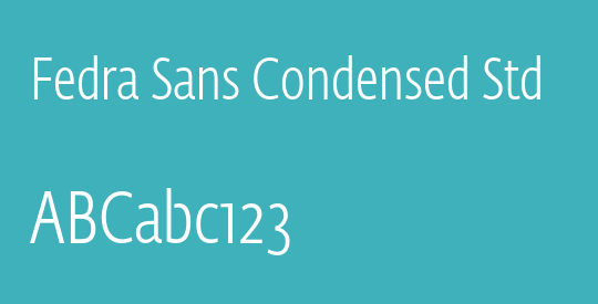 Fedra Sans Condensed Std