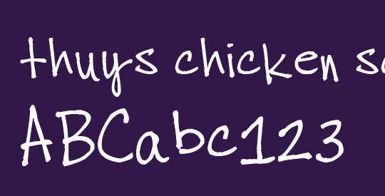 thuys chicken scratch