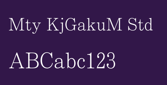Mty KjGakuM Std