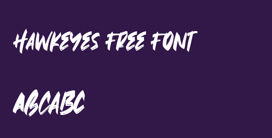 Hawkeyes Free Font