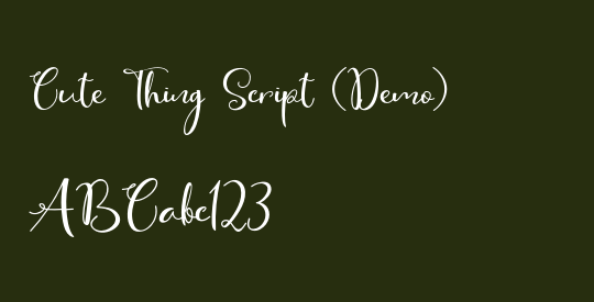 Cute Thing Script (Demo)