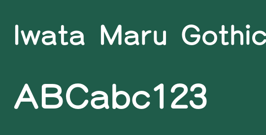 Iwata Maru Gothic Std