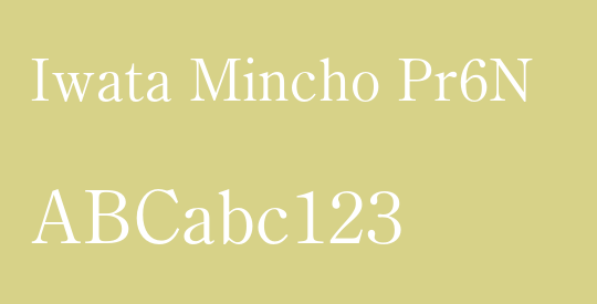 Iwata Mincho Pr6N