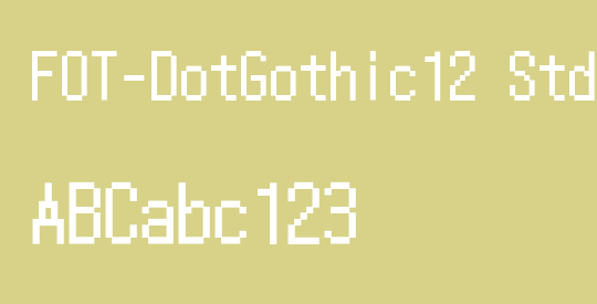 FOT-DotGothic12 Std