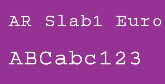 AR Slab1 Euro Medium