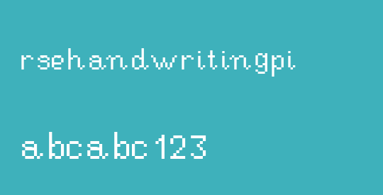 RSEHandwritingPi