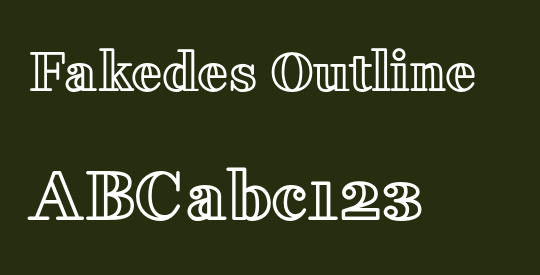 Fakedes Outline